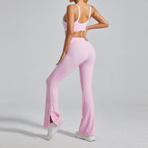 High Waist No Front Seam Sports Flared Pant