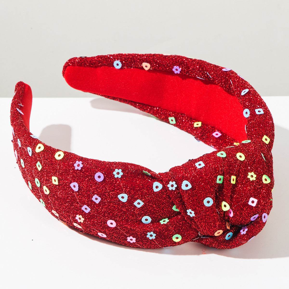 Christmas Wide Headband Snowflake Knotted Hair Accessories