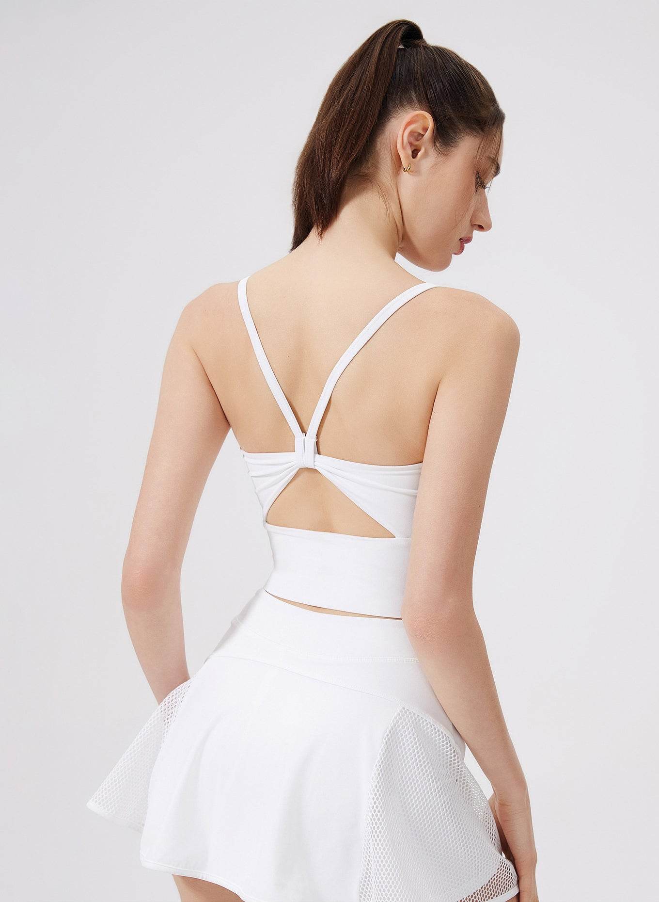 Bowknot Strappy Sports Tank Tops