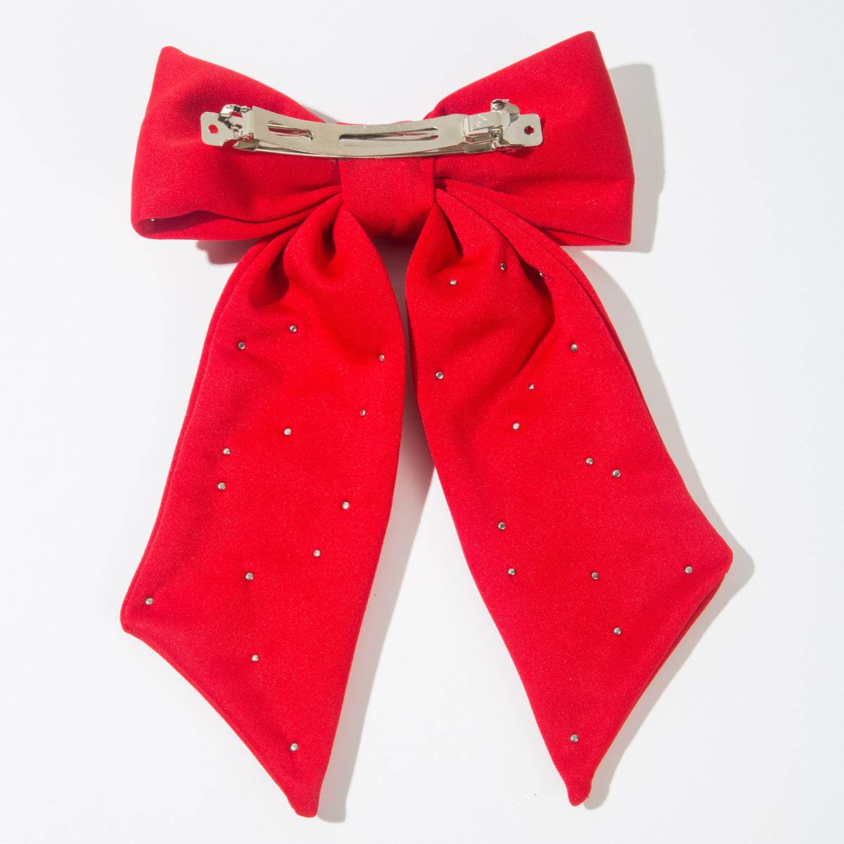 Game Day Hair Bow Clips Rhinestone Baseball Hair Accessories