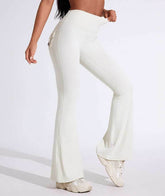 High Waist Yoga Flared Pant With Tooling Pocket