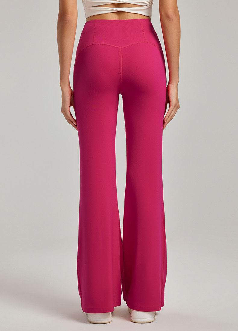 High Waist Athletic Flare Pants Yoga Trousers