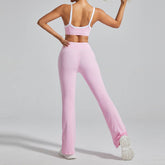 High Waist No Front Seam Sports Flared Pant