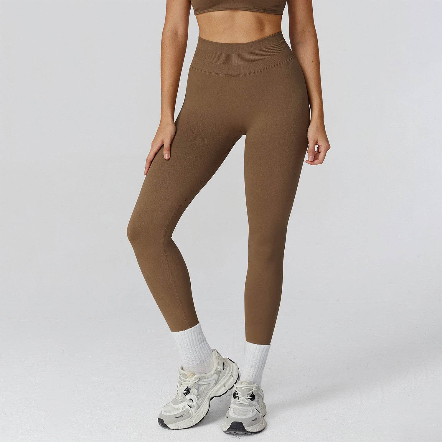 High Waist Workout Leggings Tummy Biker Pants