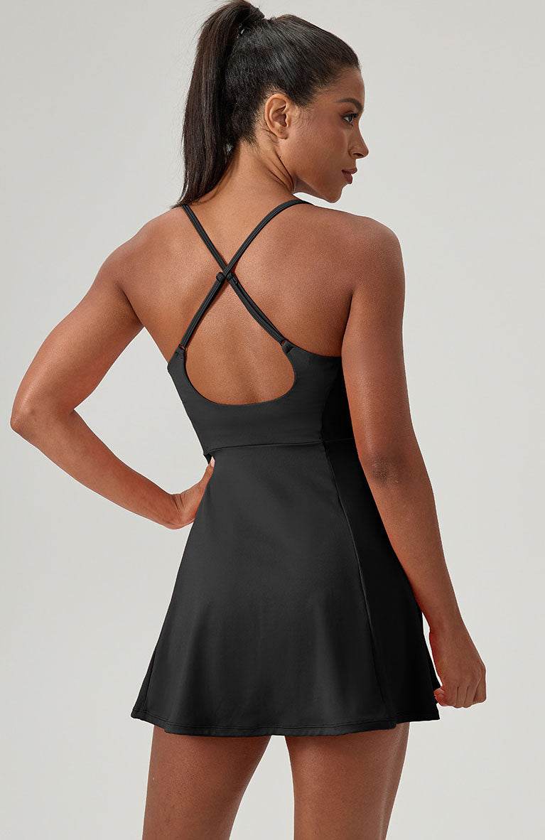 One Piece Tennis Dress with Chest Pad -
