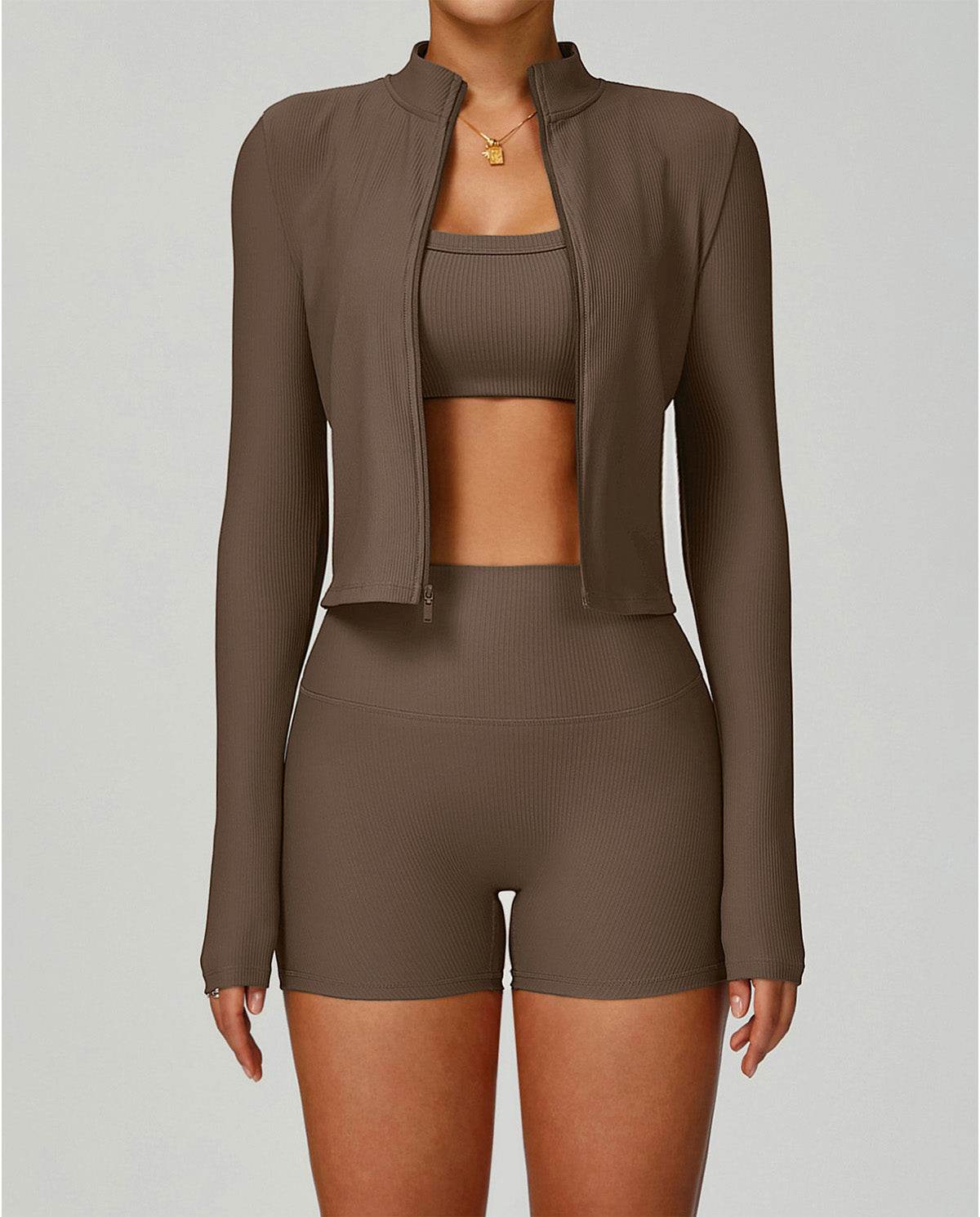 Long Sleeve Full Zip Running Jacket