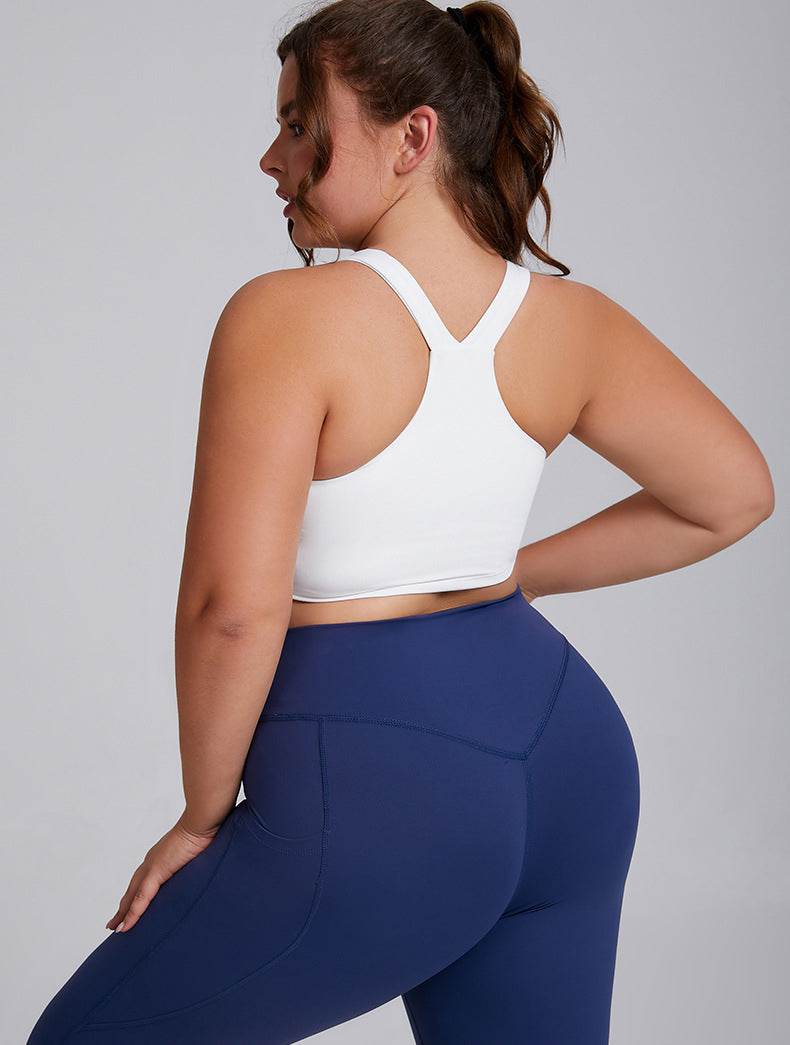 Wide Strap X Back Sports Bra