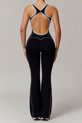 Sleeveless One Piece Backless Yoga Jumpsuit