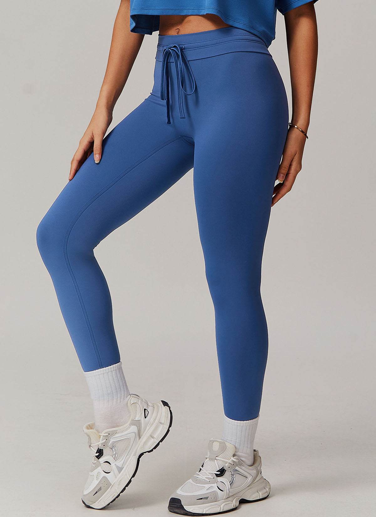 High Waist Drawstring Yoga Leggings