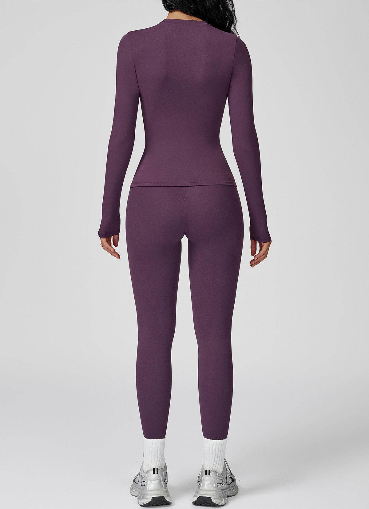 Sports Wear with Long Sleeve T-Shirt and Leggings