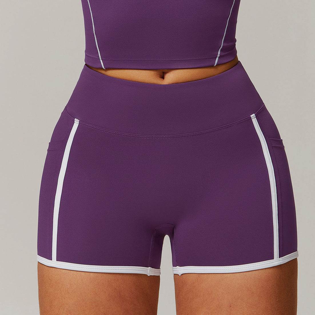 High Waist Stretch Fitness Shorts
