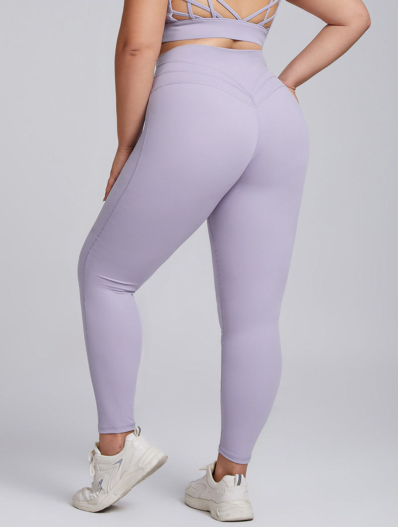 Plus Size High Waist Tummy Control Yoga Leggings