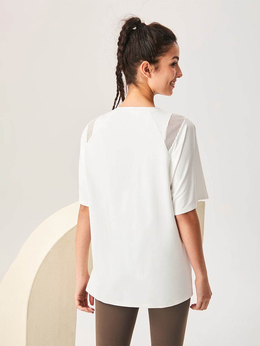 Mesh Short Sleeved Sports Loose T-Shirt