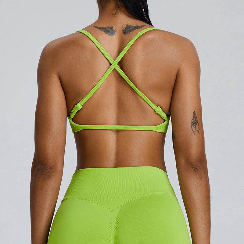 Seamless Sports Bra with Adjustable Straps