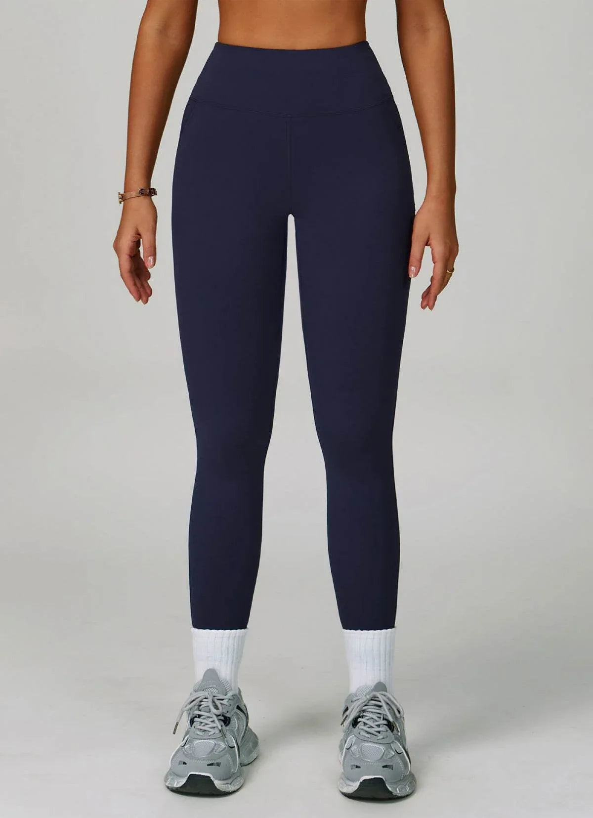 High Waist Tummy Control Running Legging - Blue