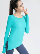 Long Sleeve Ribbed Sports T-Shirts