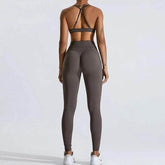 Cross Back Sports Bra with Adjustable Strap