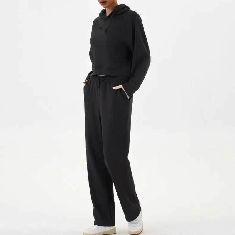 2 Piece Hoodies Sweatsuit Set with Pockets