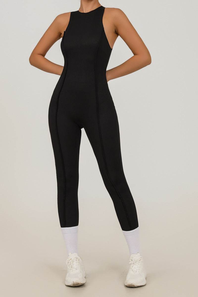 Sleeveless One Piece Yoga Bodysuit