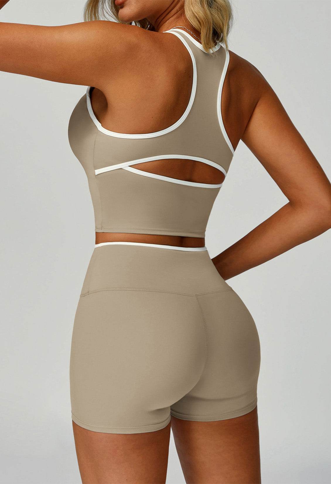 V Neckline Racerback Sports Tank Top