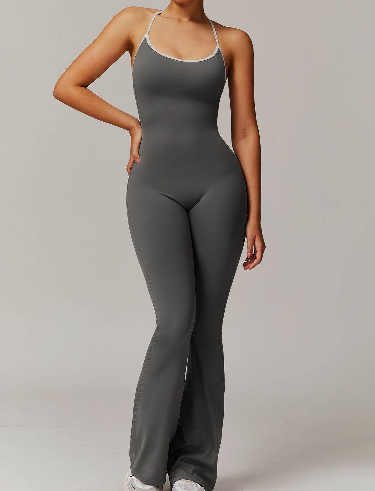 Spaghetti Strap Halter Yoga Bodysuit