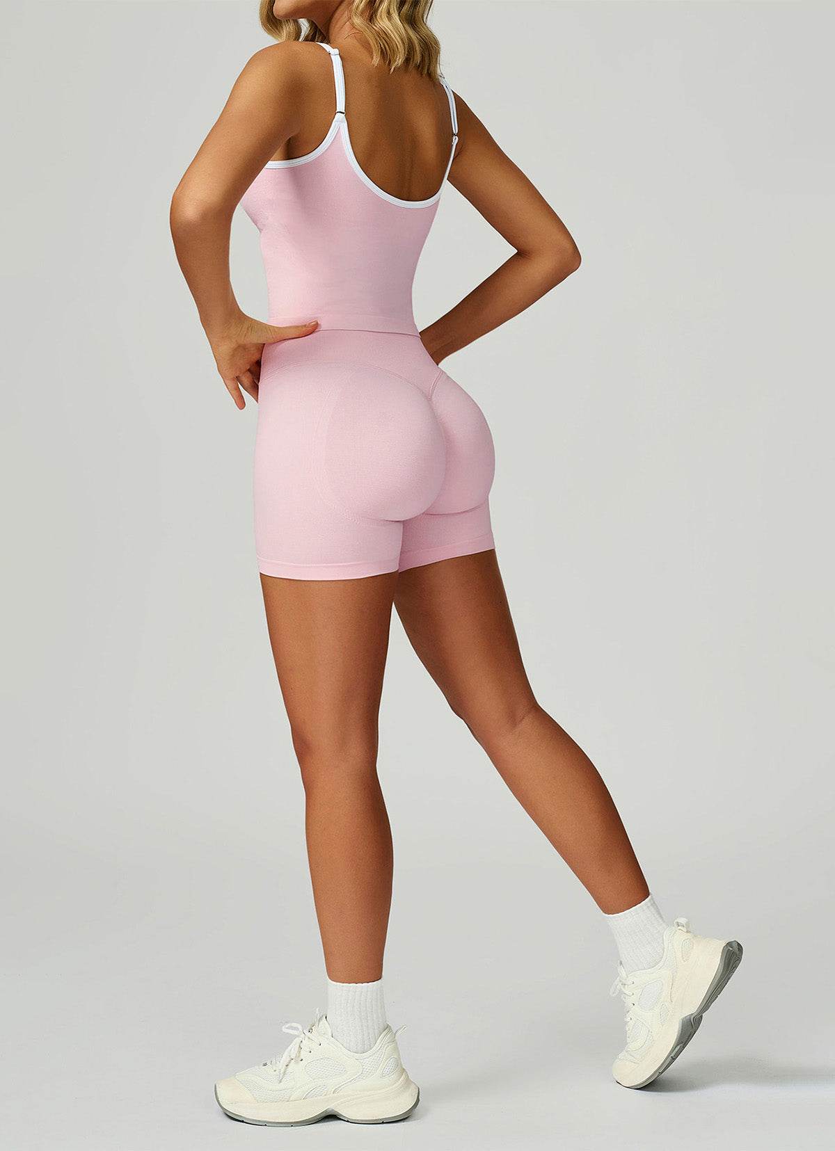 Sport Set with Color Block Tank Top and Short