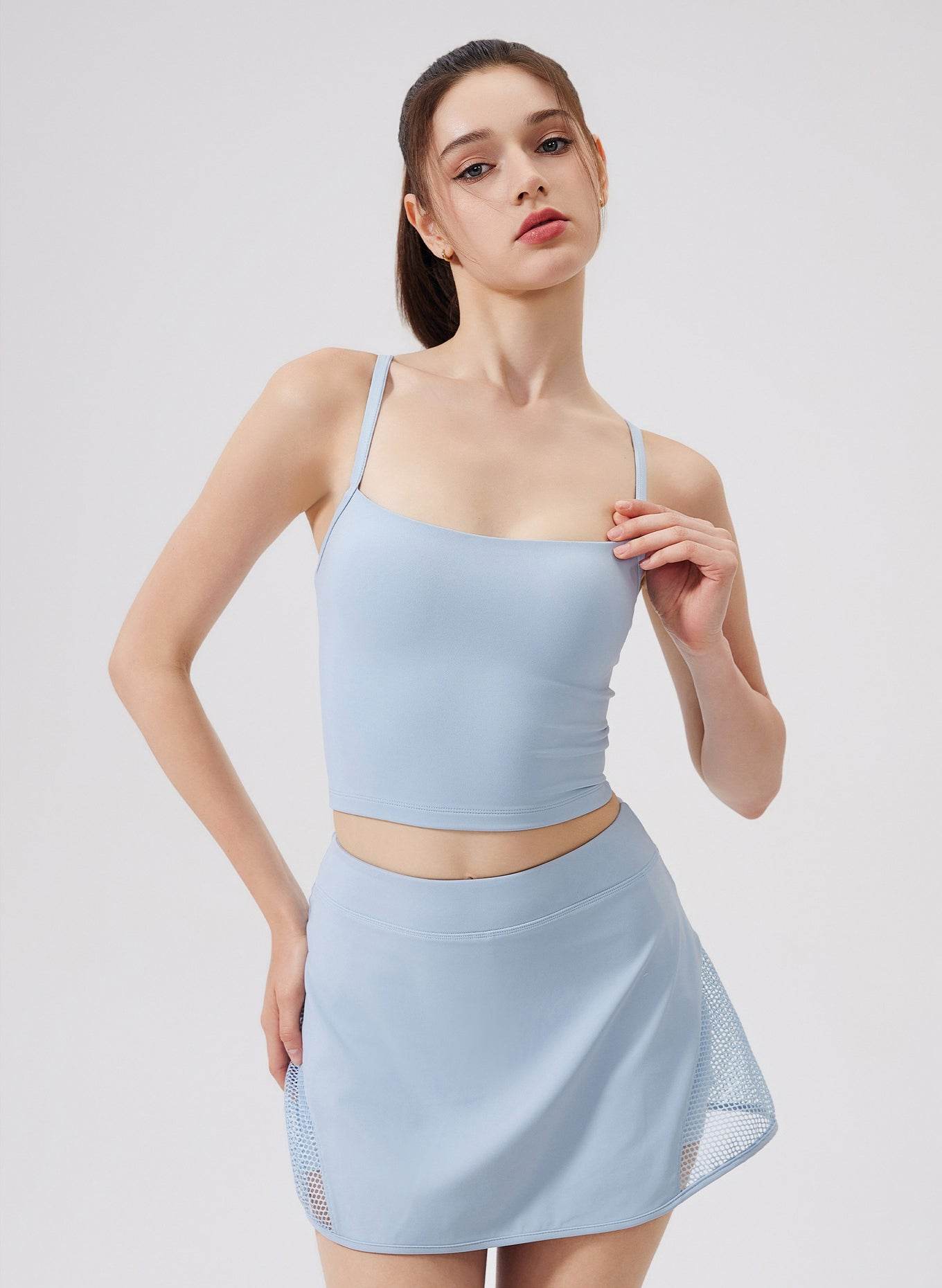 Bowknot Strappy Sports Tank Tops