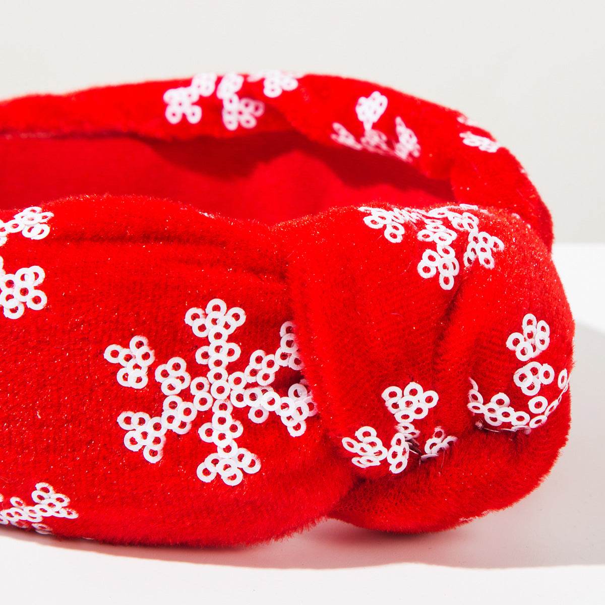 Christmas Wide Headband Snowflake Knotted Hair Accessories