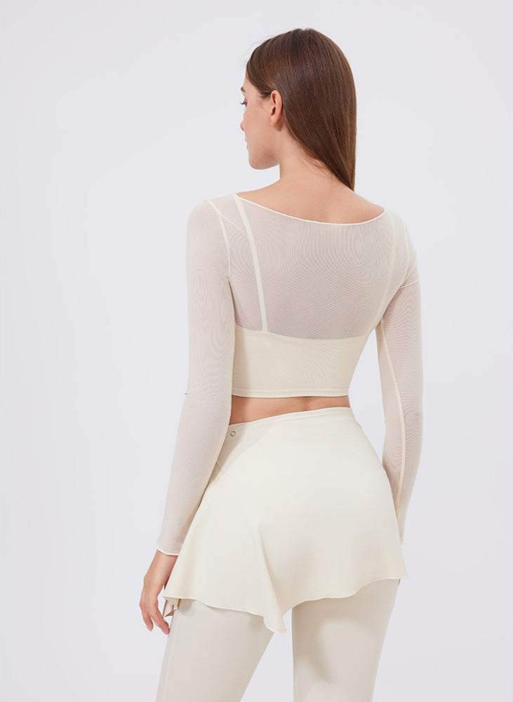 Long Sleeve Mesh Sports T-Shirt -