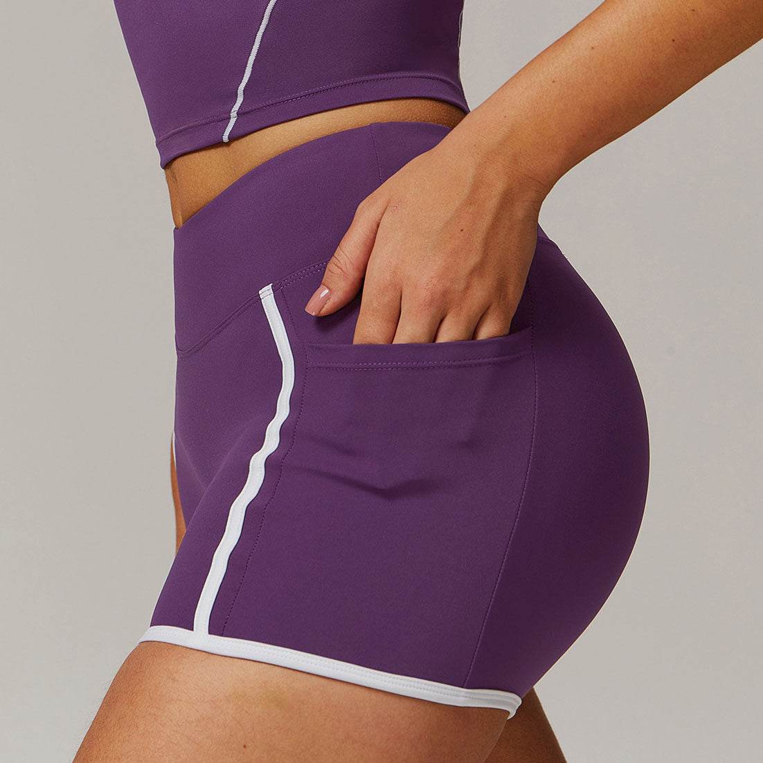 High Waist Stretch Fitness Shorts