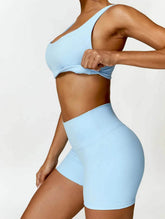 Fitness Clothing Yoga Set With Bra and Shorts