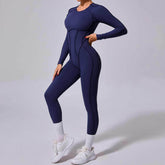 Long Sleeve Backless Yoga Jumpsuits