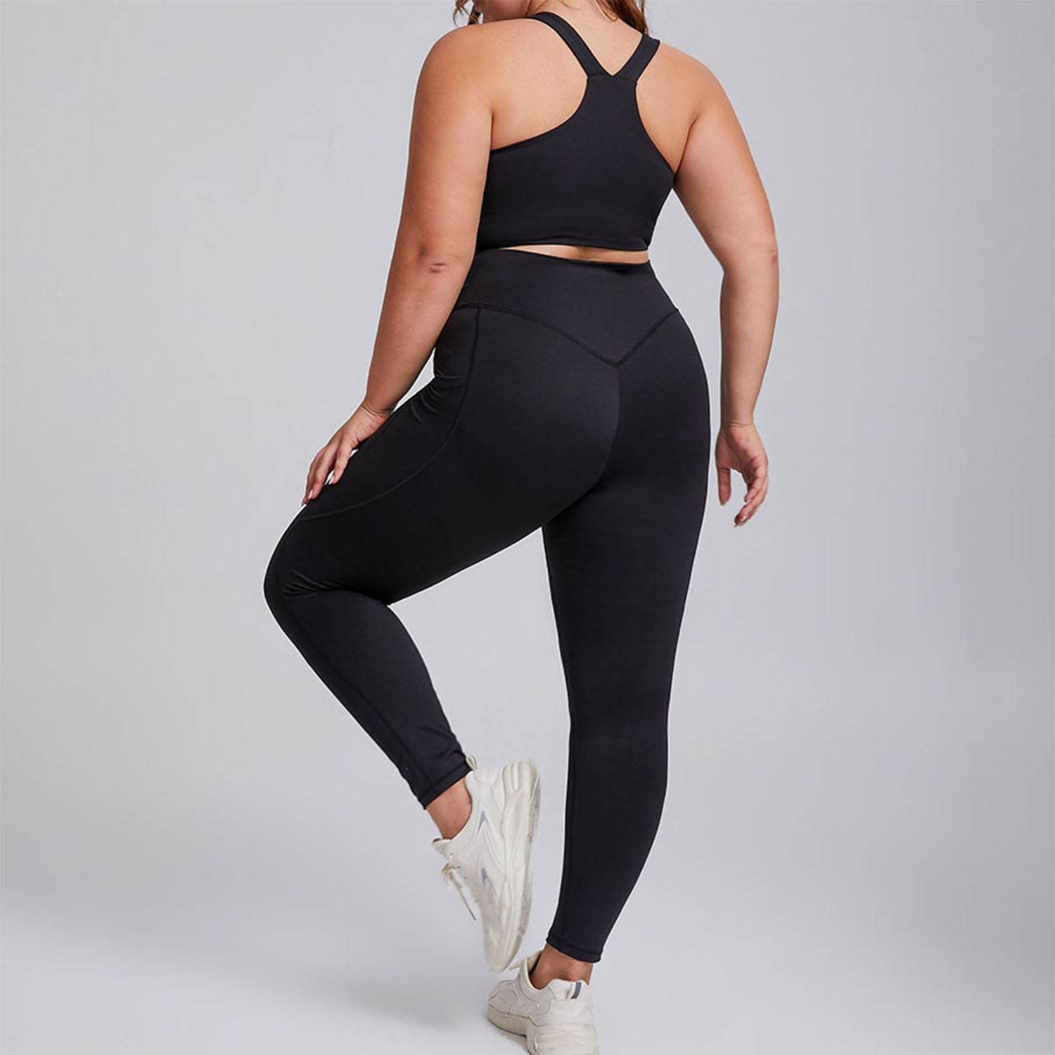 Workout Sets with X Back Sports Bra and Legging