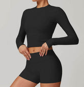 Tight Long Sleeve Cropped T-shirt