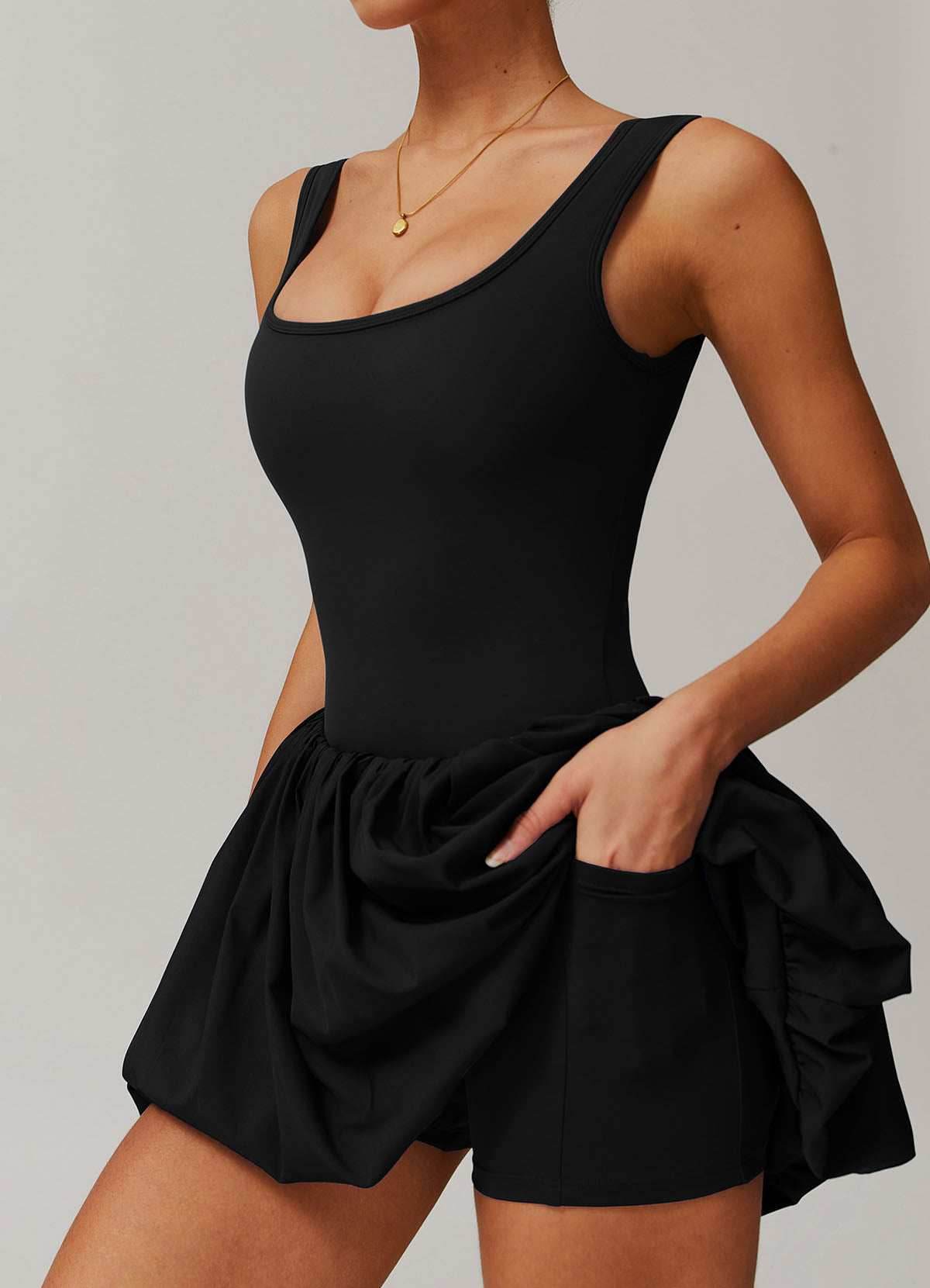 Athletic Tennis Dress With Pocket