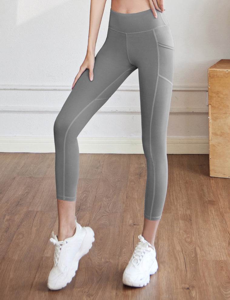 High Waisted Yoga Leggings with Mesh Pockets