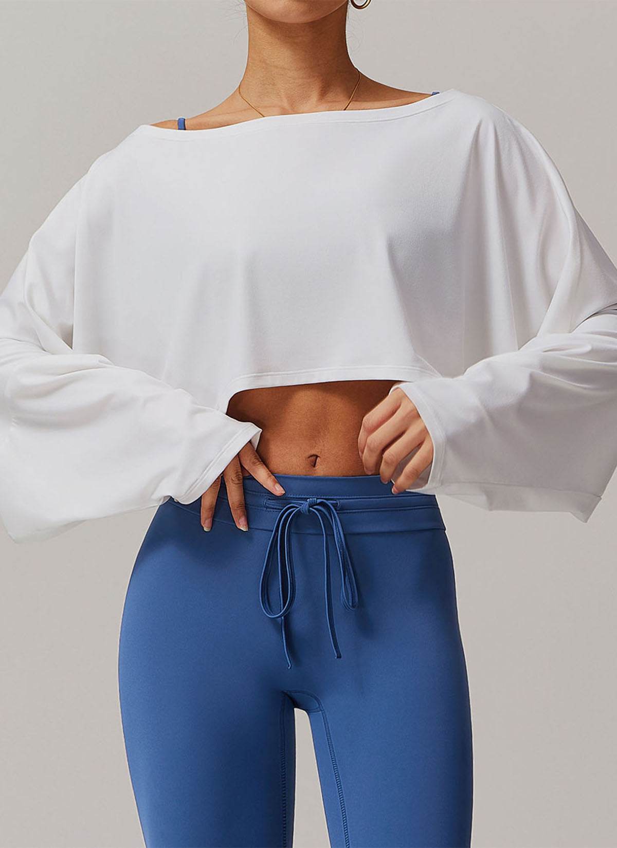 Long Sleeve Crop Top T-Shirts