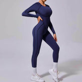 Long Sleeve Backless Yoga Jumpsuits