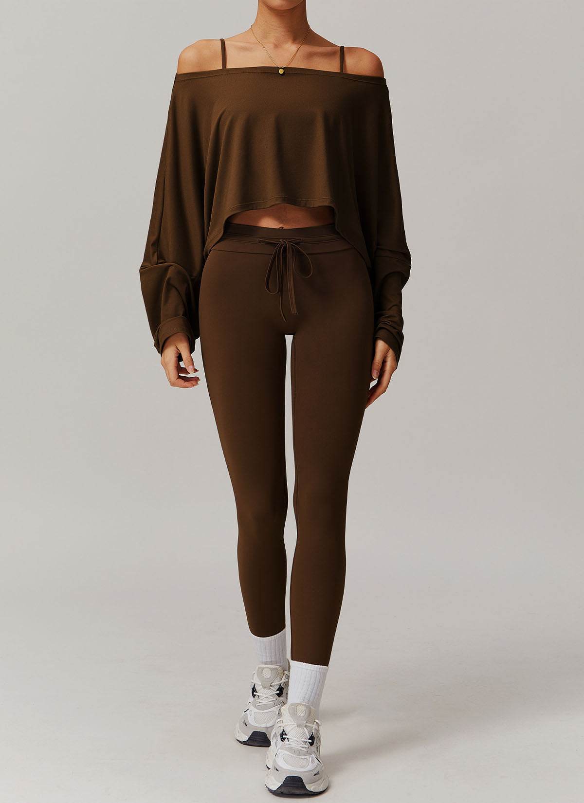 Sports Sets with Long Sleeve T-Shirts and Leggings