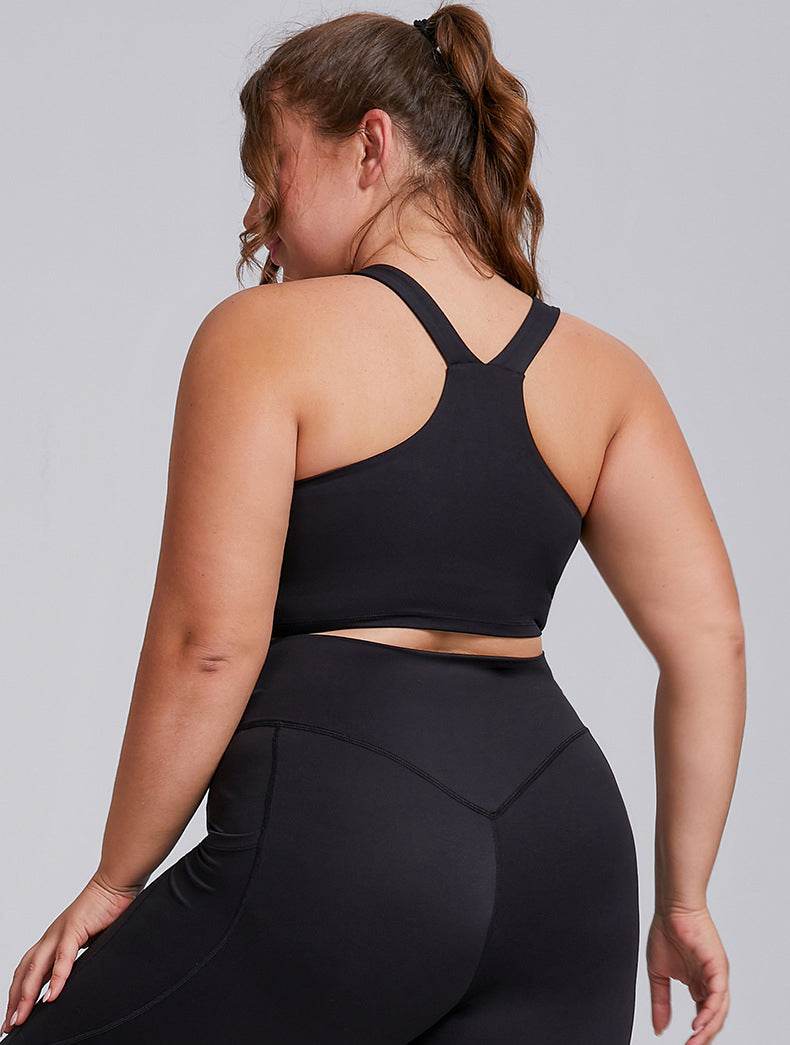 Wide Strap X Back Sports Bra