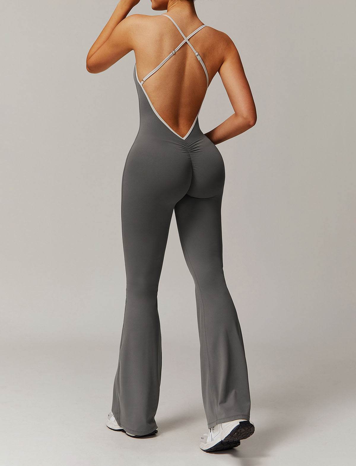 Spaghetti Strap Halter Yoga Bodysuit