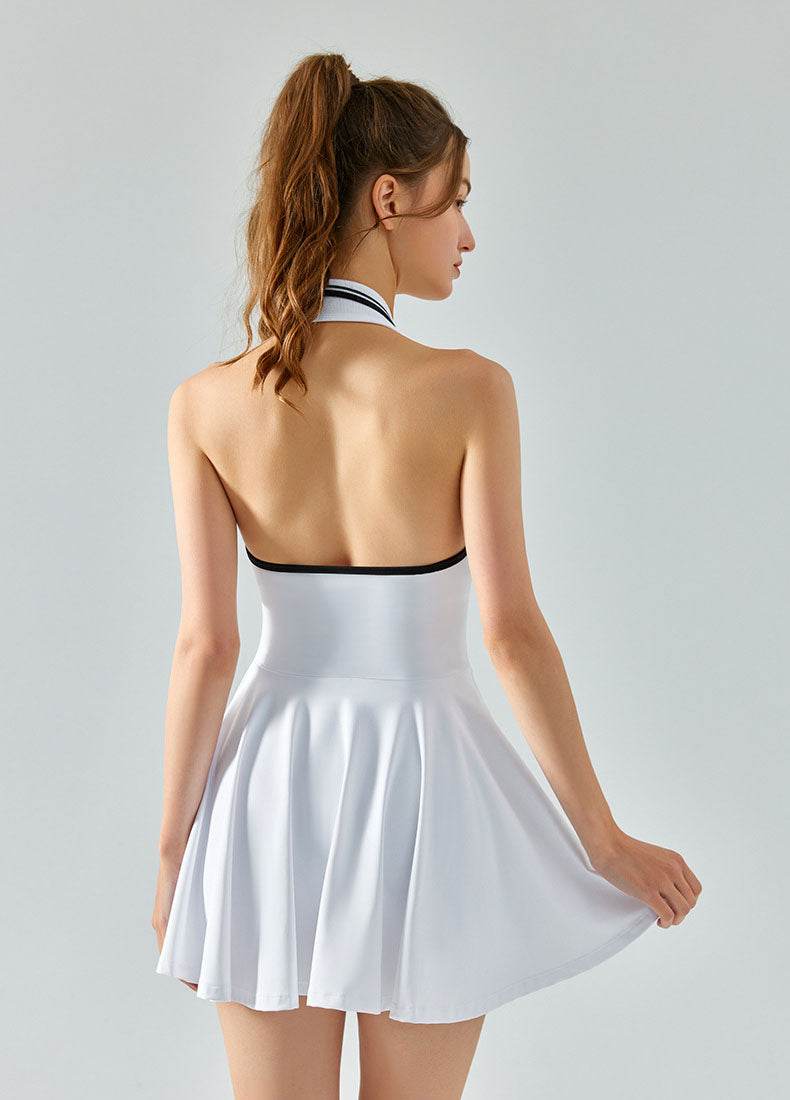 Polo Tennis Dresses with Built-in Shorts -