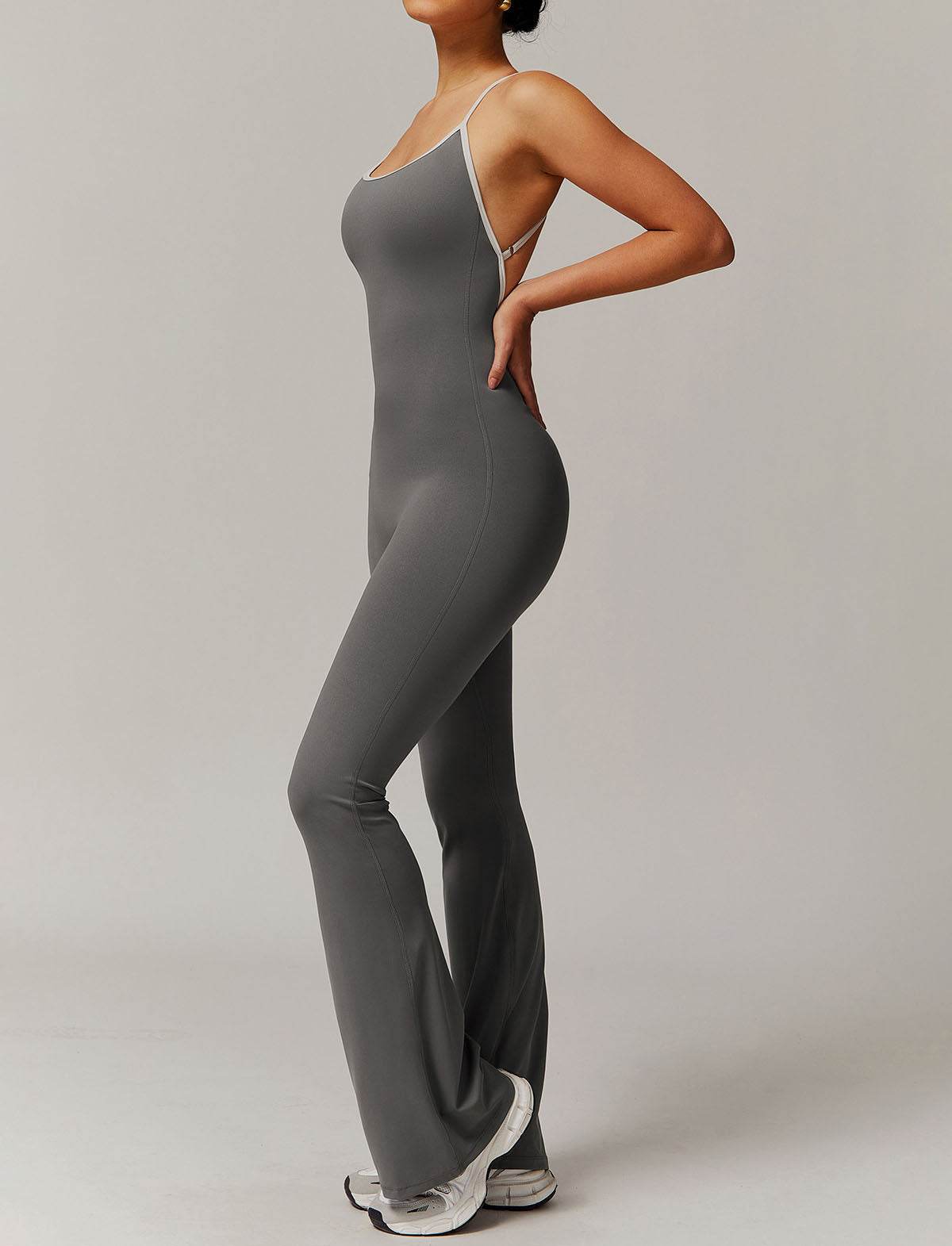 Spaghetti Strap Halter Yoga Bodysuit