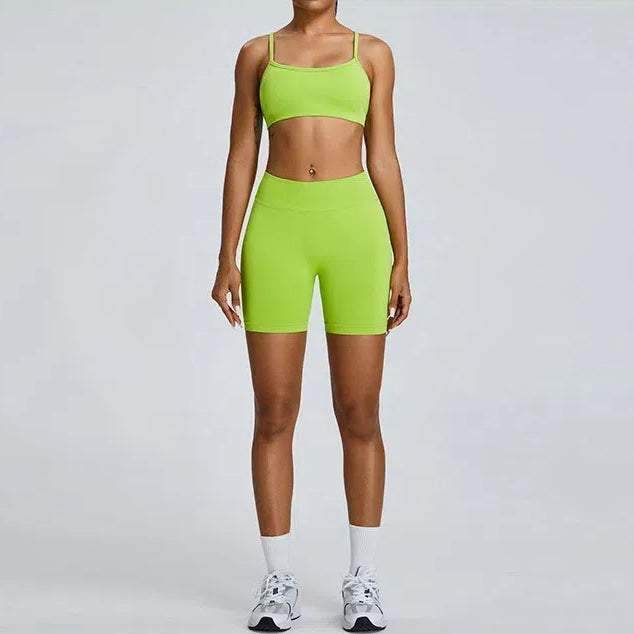 Seamless Sports Bra with Adjustable Straps