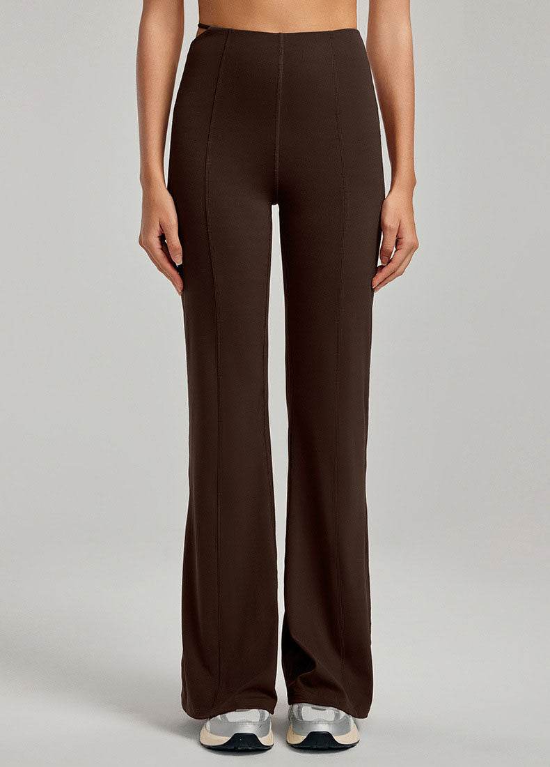 High Waist Athletic Flare Pants Yoga Trousers