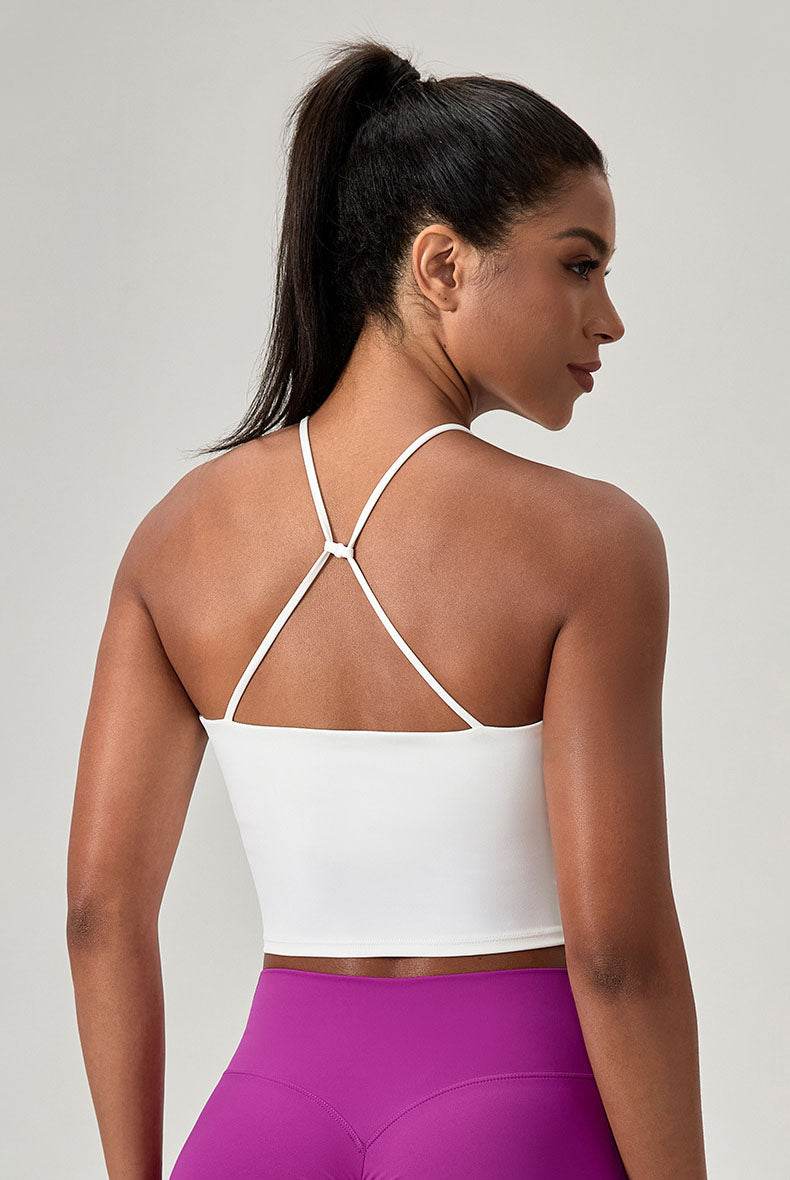Asymmetrical Triangle Hem Sport Tank Top