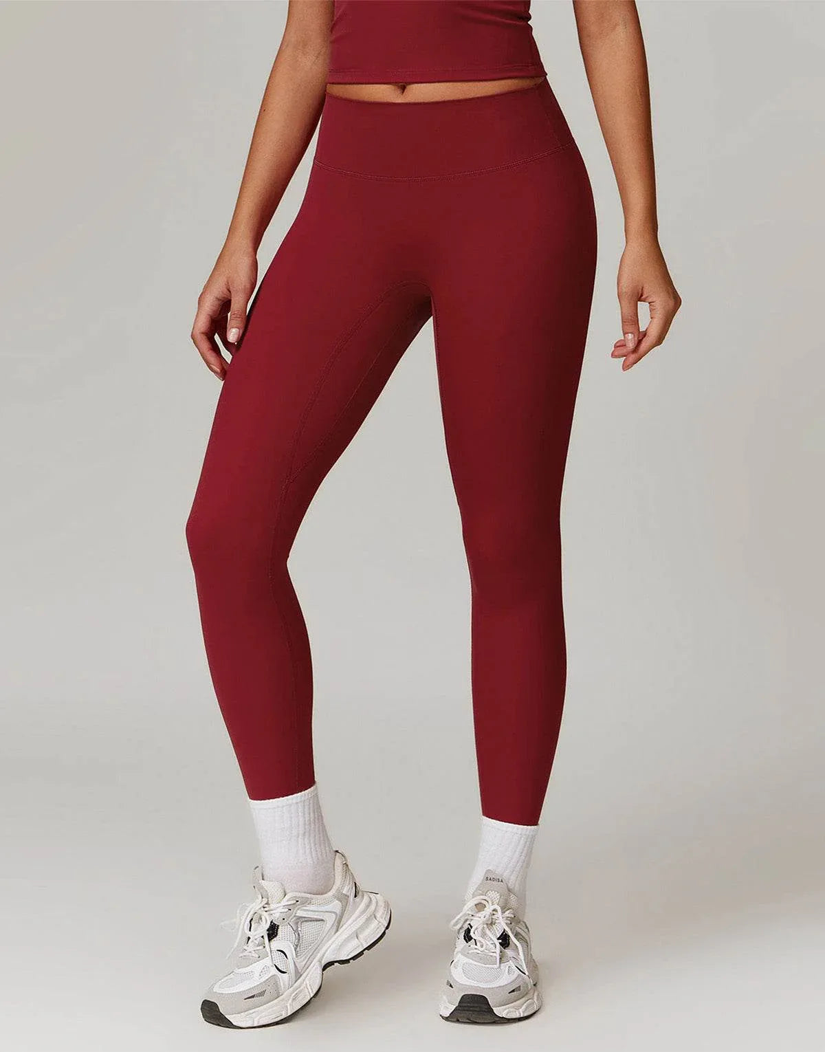 No Front Seam High Waist Sports Leggings -