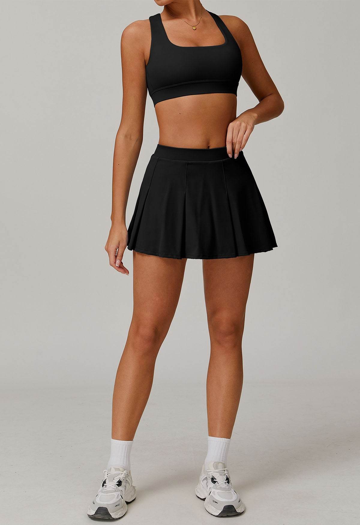 Sport Wear Set with Bra and Skirt