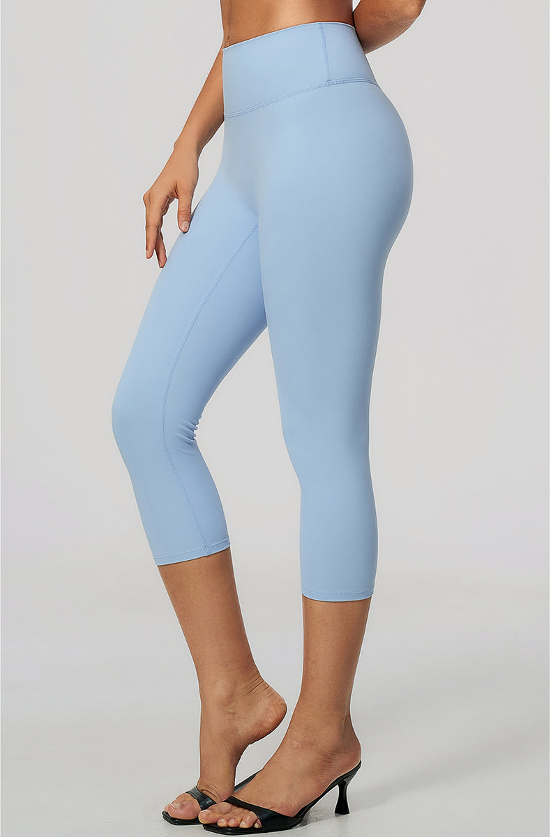 Tummy Control High Waisted Capri Yoga Leggings