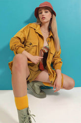 Corduroy Casual Long Sleeve Shirts